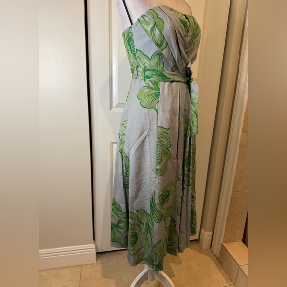 Tracy Reese Strapless Silk Floral Dress - Picture 4 of 6